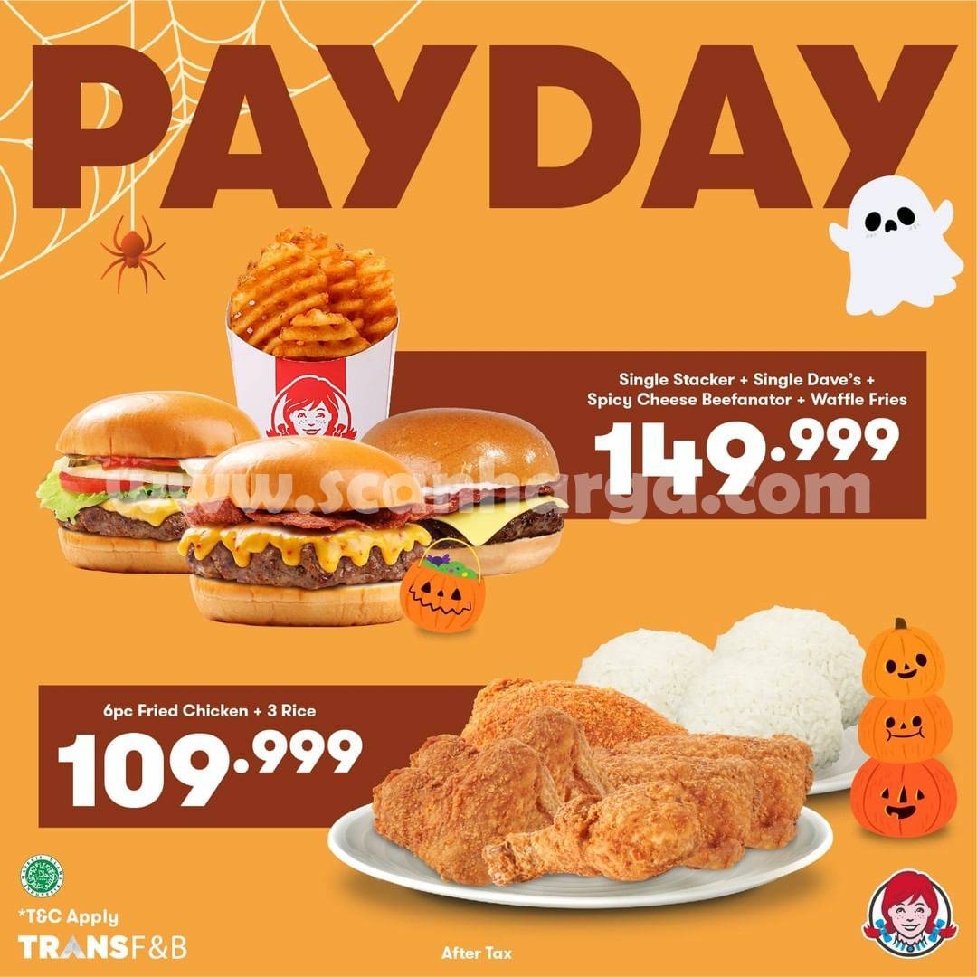 Promo WENDYS PAYDAY Terbaru 23 - 30 Oktober 2021