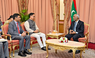 President Mohamed Muizzu with Kiren Rijiju