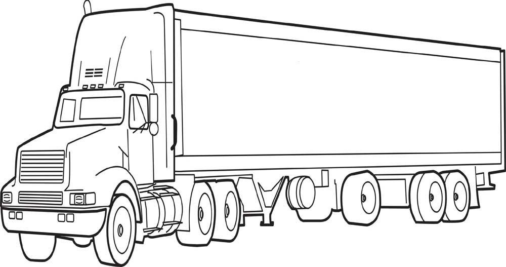 Free Printable Truck Coloring Pages Download