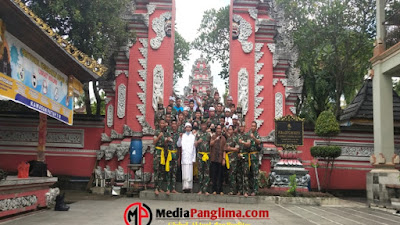 Ungkap Rasa Syukur, Umat Hindu Kodam II/Sriwijaya Gelar Persembahyangan Puja Trisandya