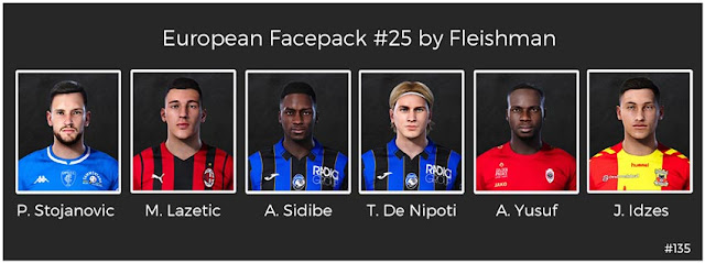 European Facepack #25 For eFootball PES 2021