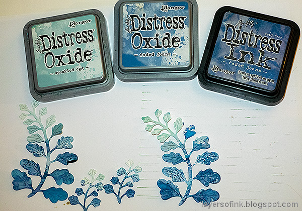 Layers of ink - Winter Branches Tutorial by Anna-Karin Evaldsson.