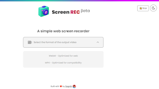 ScreenREC網站畫面
