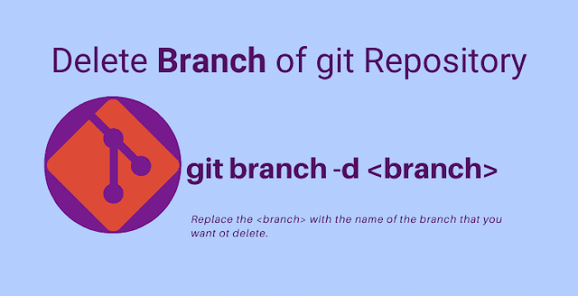 Delete a branch using git