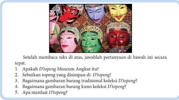 Kunci Jawaban Soal Bahasa Indonesia Tentang D'topeng Museum Angkut