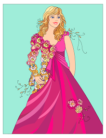 Buy my ebook with with 72 fashion coloring pages on Etsy!