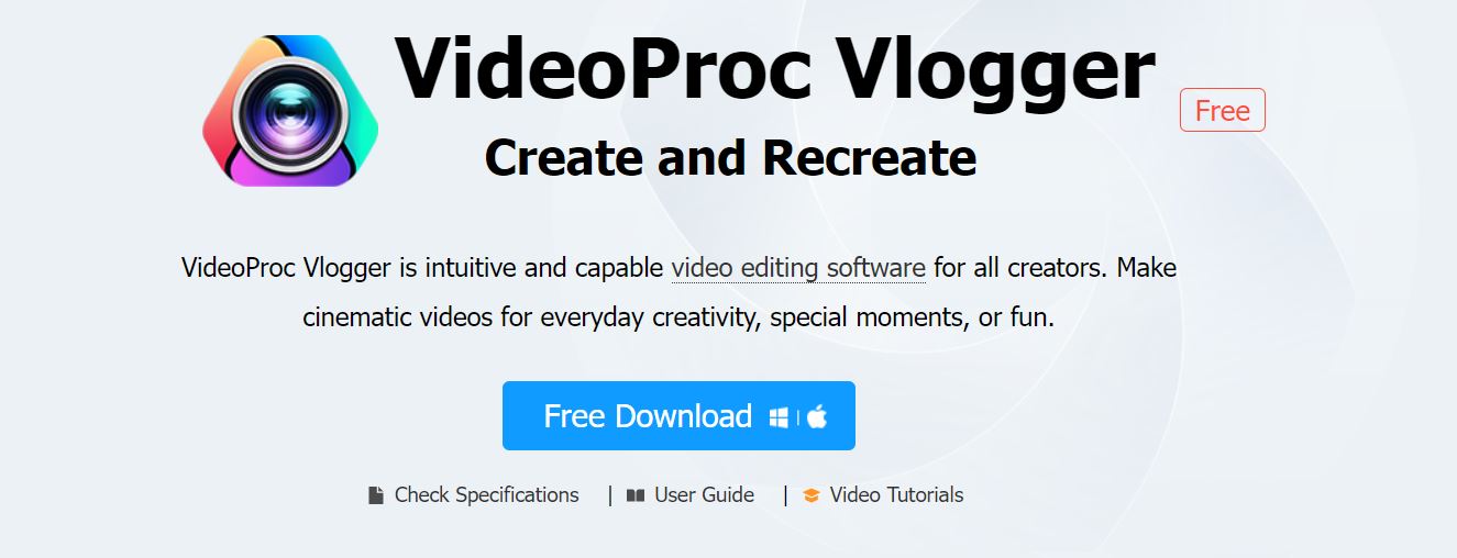 videoproc vlogger free download