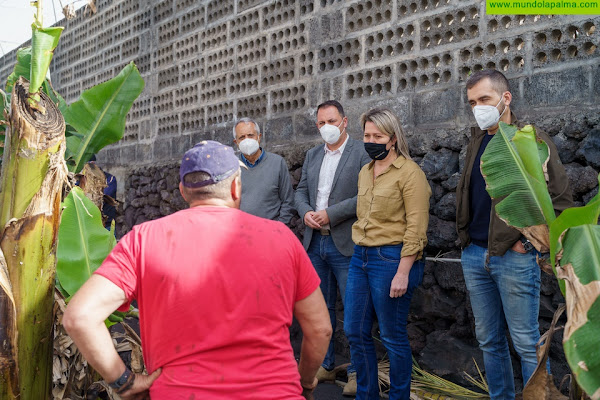 Vanoostende anuncia en La Palma una ayuda para la reconstrucción del sector agrícola afectado por el volcán