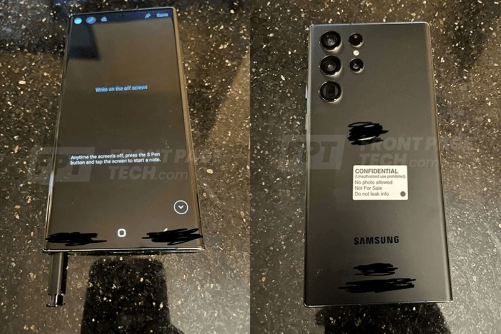 Front Page Tech, Samsung'un bir sonraki amiral gemisi akıllı telefonu Galaxy S22 Ultra'nın fotoğraflarını sızdırdı.