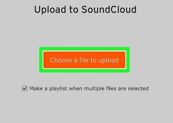 تحميل الموسيقى على Soundcloud