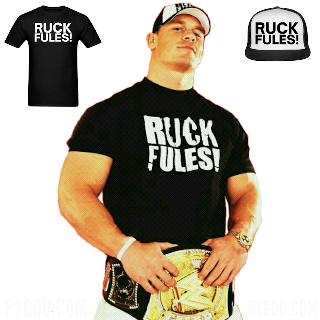 John Cena RUCK FULES hat & t-shirt.  PYGear.com