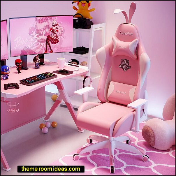 pink gaming chair bunny gamer chair pink bunny gaming chair