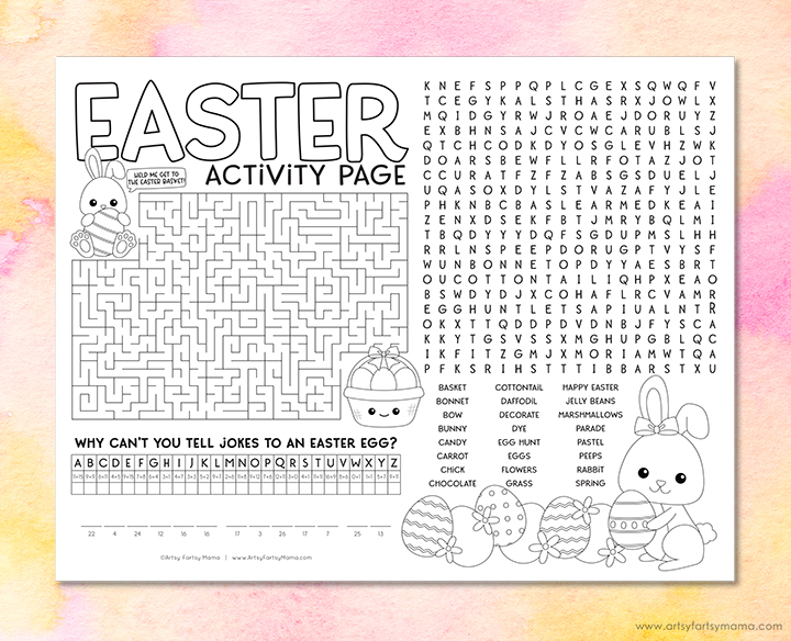 Free Printable Easter Activity Page