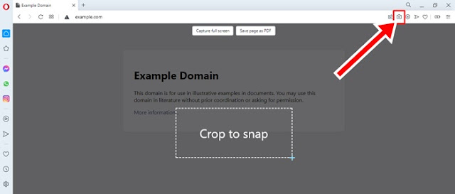 1 - Cara Melakukan Screenshot di Browser Opera Desktop