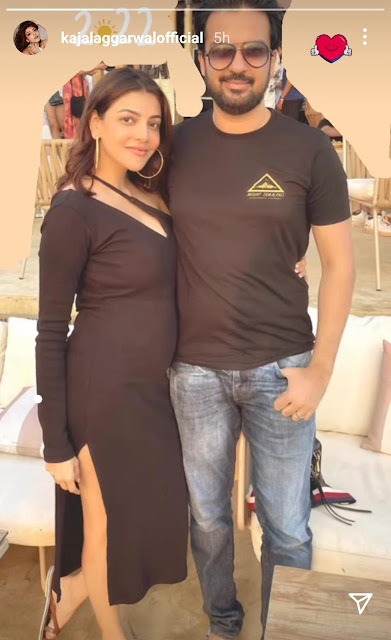 Kajal Aggarwal Flaunts Her Baby Bump; Husband Gautam Kitchlu Shared The Pregnancy News