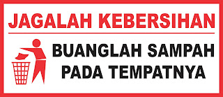Stiker Jagalah Kebersihan PSD
