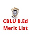 CBLU B.Ed ADMISSION 2023-24 Merit List Govt and Aided college Allotment Status