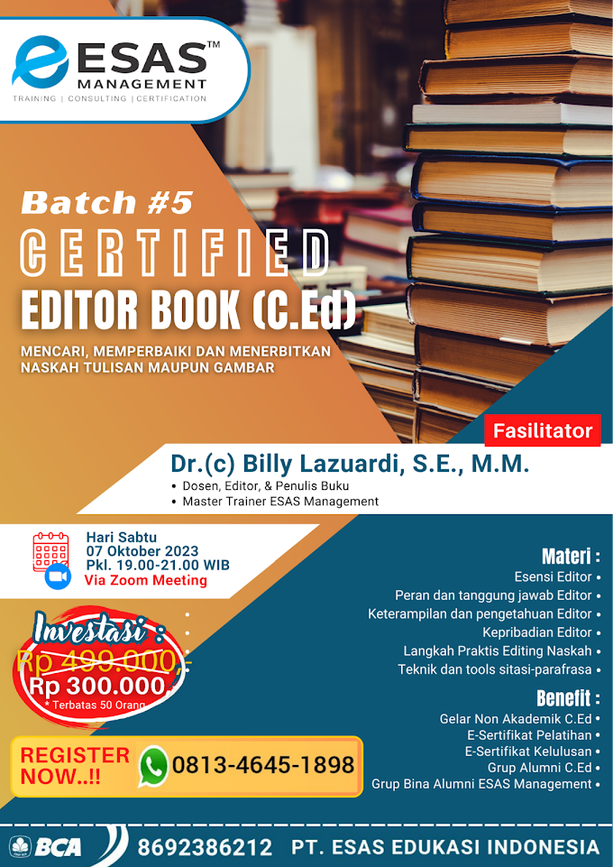 WA.0813-4645-1898 | Certified Editor Book (C.Ed) 7 Oktober 2023