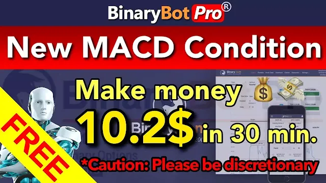 New MACD Condition | Binary Bot Pro