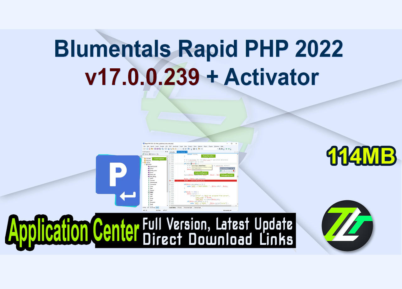 Blumentals Rapid PHP 2022 v17.0.0.239 + Activator