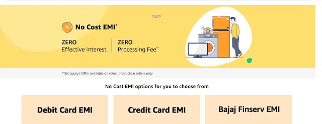 No Cost EMI Amazon