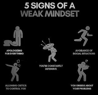 5 SIGN OF WEAK MINDSET