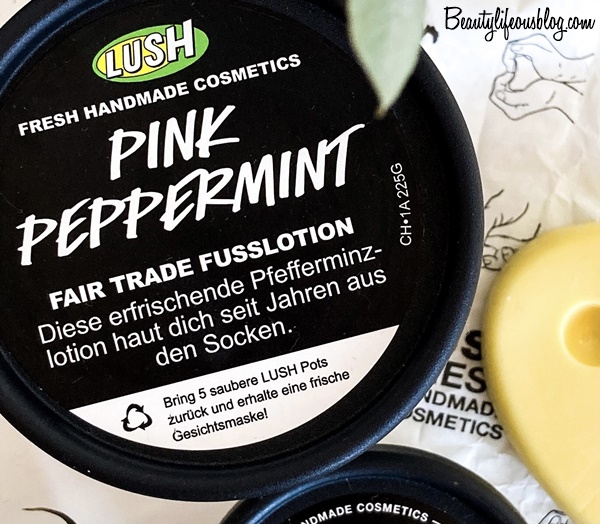 LUSH COSMETICS - Pink Peppermint Fair Trade Fusslotion [PR-Sample]
