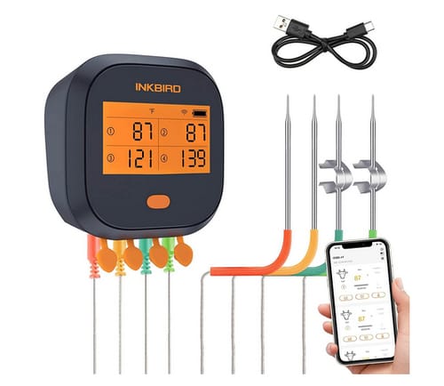 Inkbird WiFi Grill Meat Thermometer IBBQ-4T