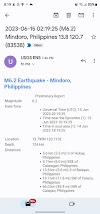 Magnitude6.2 Earthquake - Mindoro, Philippines