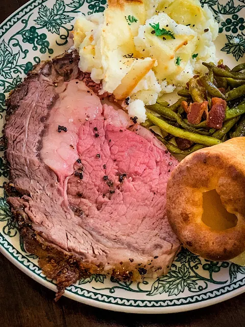 Standing Rib Roast is succulent, exceptionally flavorful, and looks stunningly elegant on the holiday table.  This prime cut of meat can be intimidating to cook but rest assured, it is effortless.