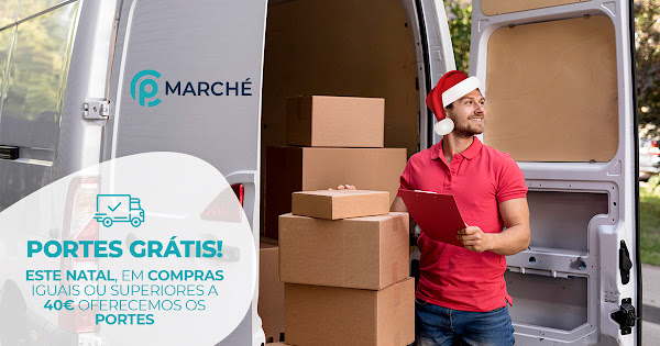 Neste Natal a Pmarché oferece portes de envio em compras iguais ou superiores a 40€