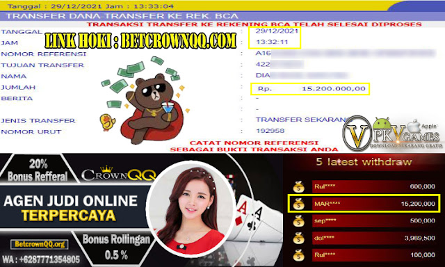 CrownQQ Agen DominoQQ BandarQ dan Domino99 Online Terbesar