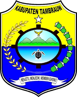 Logo / Lambang Kabupaten Tambrauw - Latar (Background) Putih & Transparent (PNG)