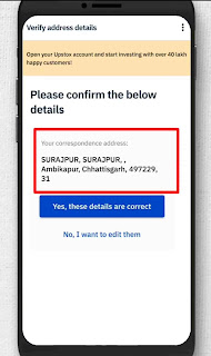 Upstox Account Opening Process, upstox address varification