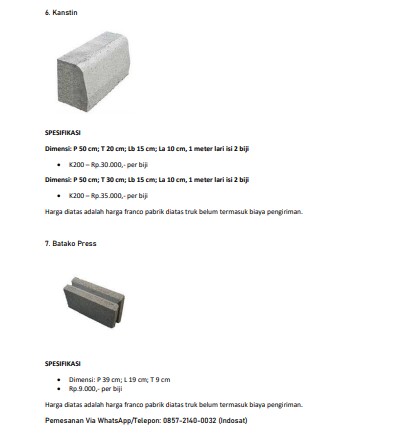 Distributor Paving Block K250 di Sleman