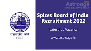 Spices Board of India Recruitment 2022