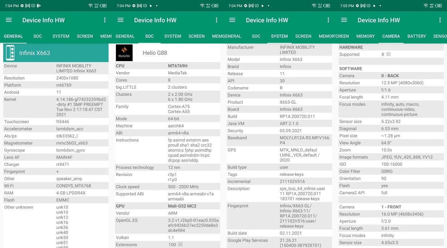 Benchmark AnTuTu Infinix Note 11 Andalkan MediaTek Helio G88