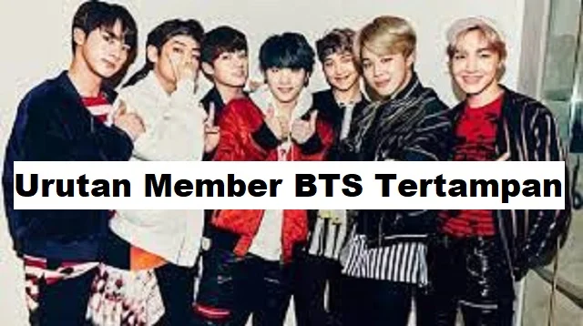 Urutan Member BTS Tertampan