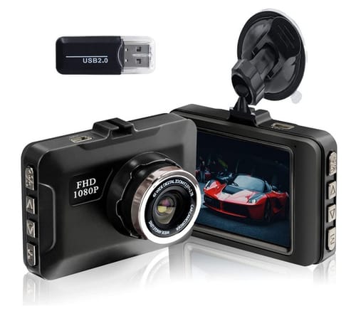 Perfekt Store 2.4-Inch LCD Screen 1080P Dash Camera for Cars