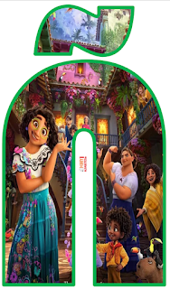 Abecedario con los Personajes de la Película Encanto de Disney.