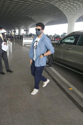 Director and bollywood producer Farhan Akhtar spotted at airport