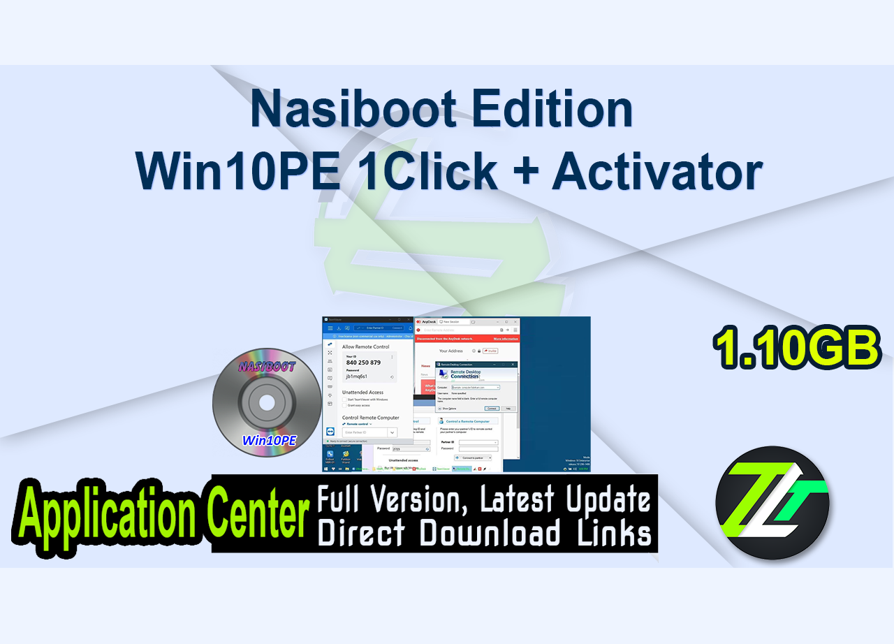 Nasiboot Edition Win10PE 1Click + Activator