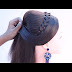 3 glamorous open hairstyle for karwa chauth | puff hairstyle | front fishtail braid | new hairstyle