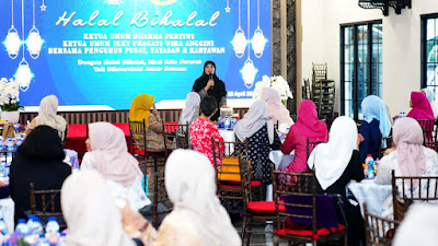 Ketua Umum Dharma Pertiwi Halal Bihalal Bersama Pengurus Pusat Yayasan dan Karyawan, Begini Ajaknya