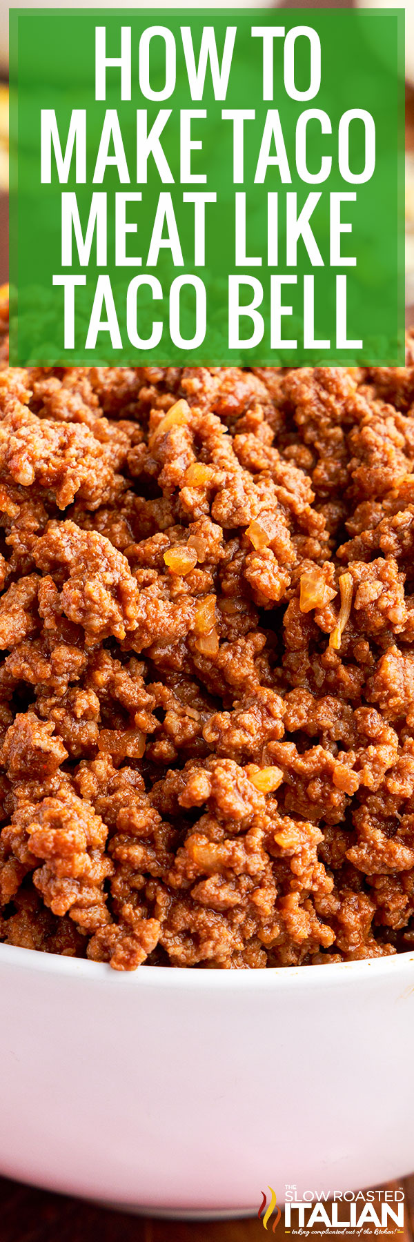 How to Make Taco Meat close up