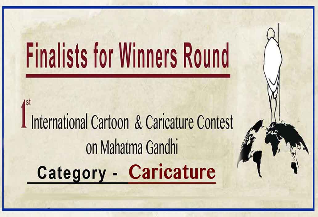 Egypt Cartoon .. Finalists  for Winners Round of the 1st International Caricature Contest on Mahatma Gandhi