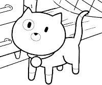 Peppercorn the  pet-nitten coloring page
