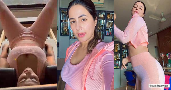 Hina Khan sexy body gym outfit