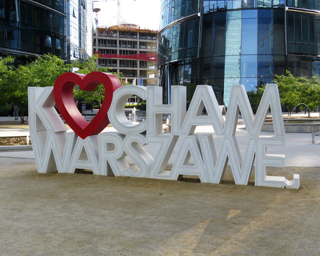 Kocham Warszawę (I Love Warsaw), plac Europejski, Warsaw