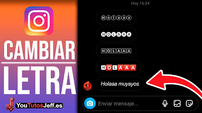 cambiar letra de instagram